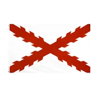 qlflag 3x5ft90x150cm cross of burgundy spain spainsh empire flag