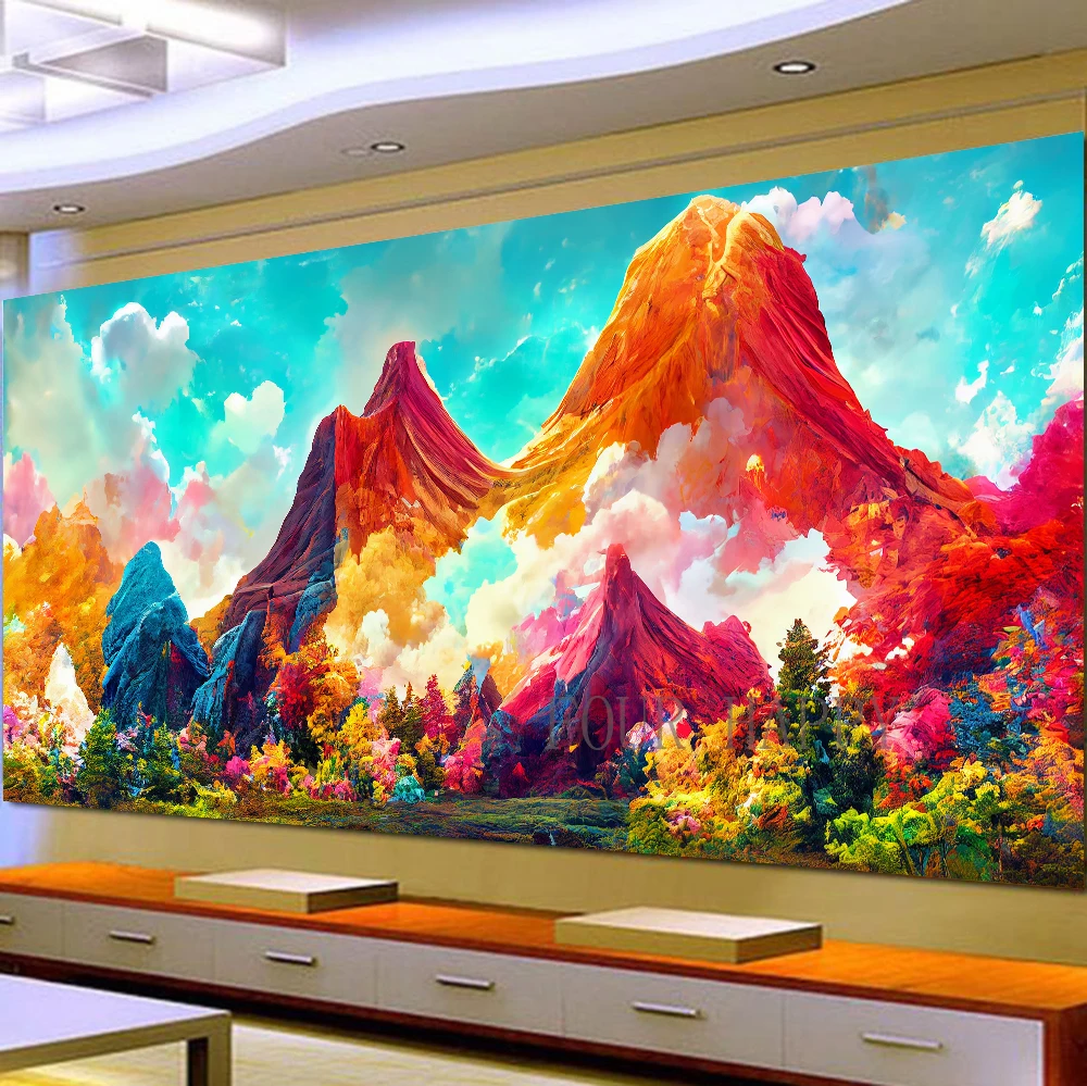 Алмазная живопись 5D сделай сам большая картина через плечо с изображением