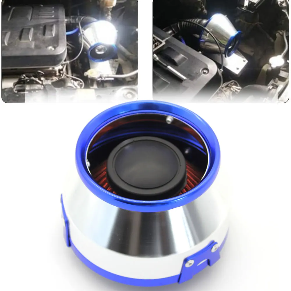 

Universal Car Sport Air Filter 76mm for Most of Car 3inch Open High Flow Air Intake Filter Box Intake High Flow Round Cone