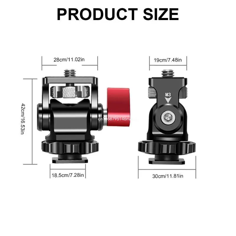 Поддержка мониторов для камер 1/4 дюйма с креплением холодного башмака поворот на