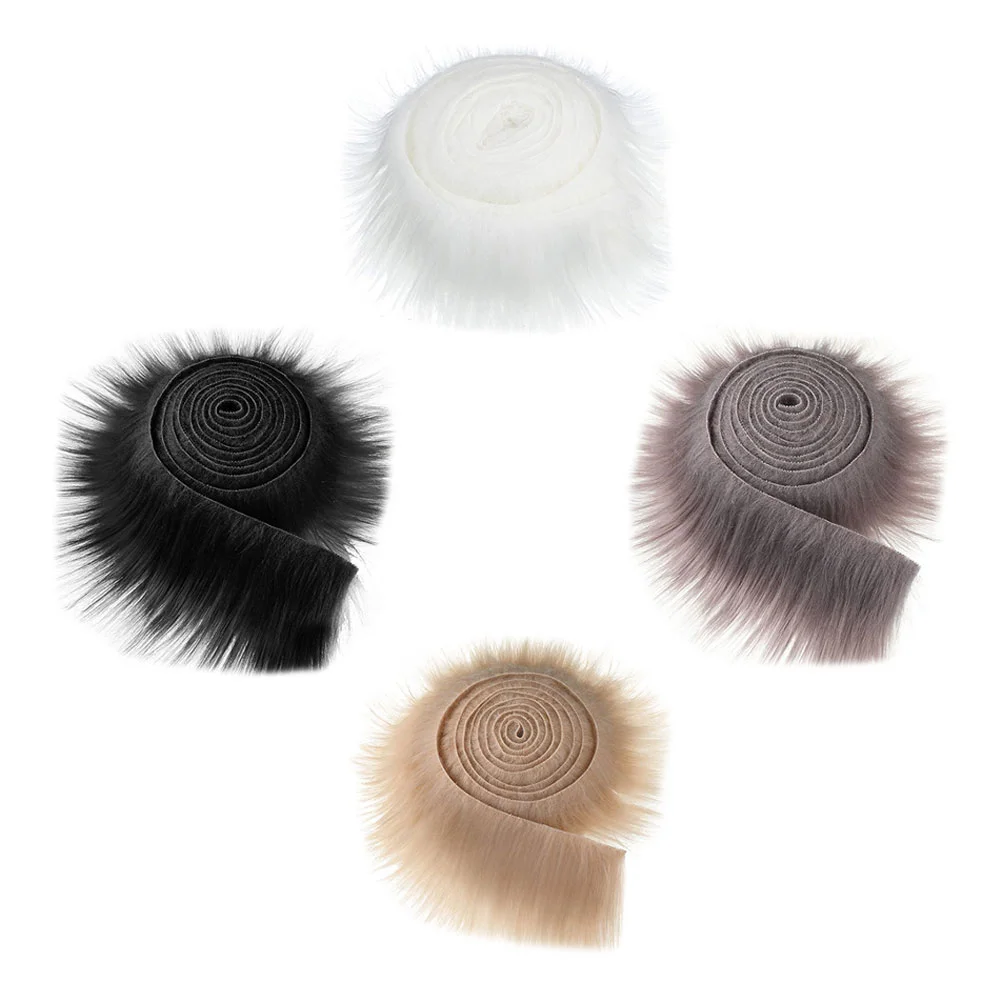 

Fur Faux Stripe Diy Fluffy Throw Striped Blanketjacket Artificial Fabric Hat Trim Accessories Ribbon Duvet