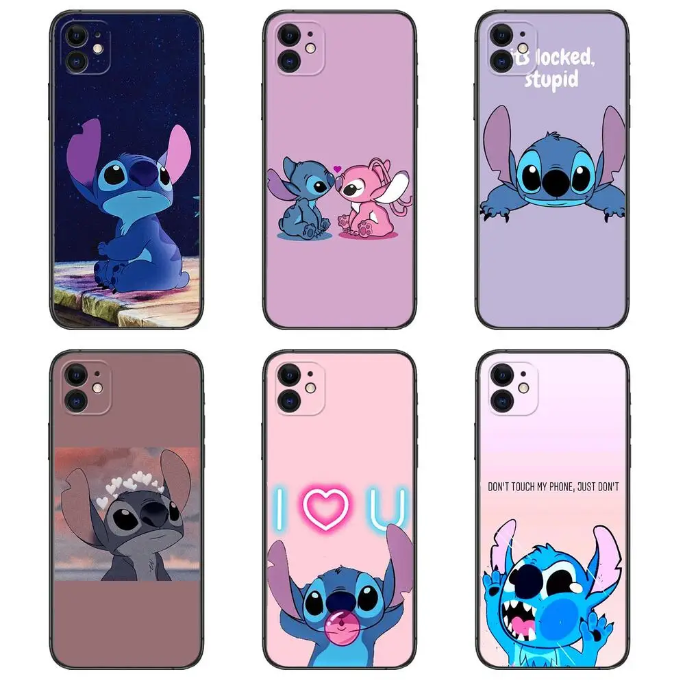 

Stitch cartoon Luxury Design phone Case For IPhone 13 12 11 Pro Max Mini SE XR X XS Max 8Plus 7plus 6 6S New Shell phone Case