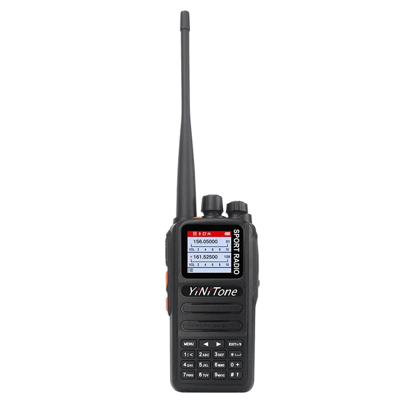 HT-UV2 Three-Segment IP68 Waterproof 10W Aviation Band Ultra Wideband Receiver Walkie Talkie