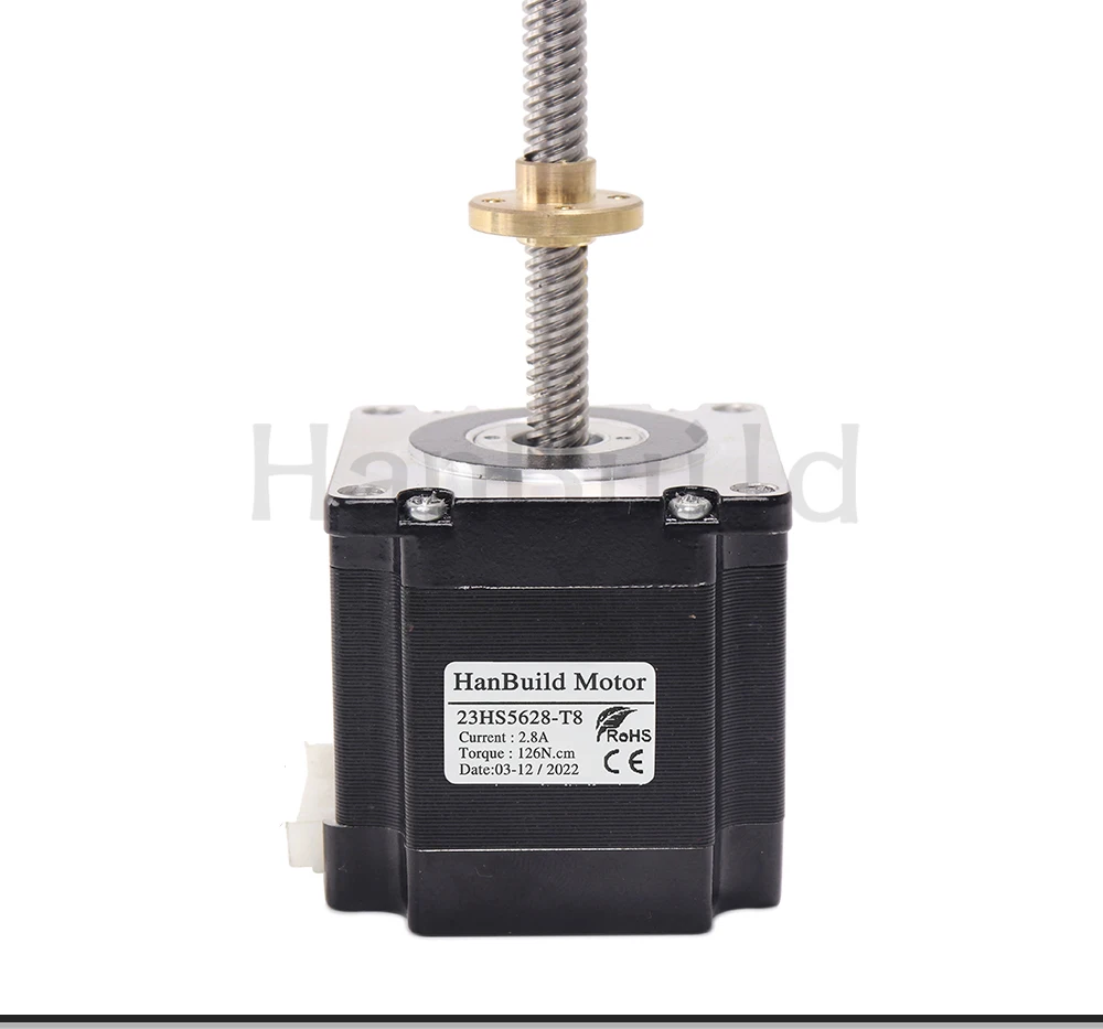 5 шт. шаговый электродвигатель NEMA 23 23HS5628-T8 4-lead 57 56 мм 2 8 а с винтом t8 2/4/8 ЧПУ лазерная