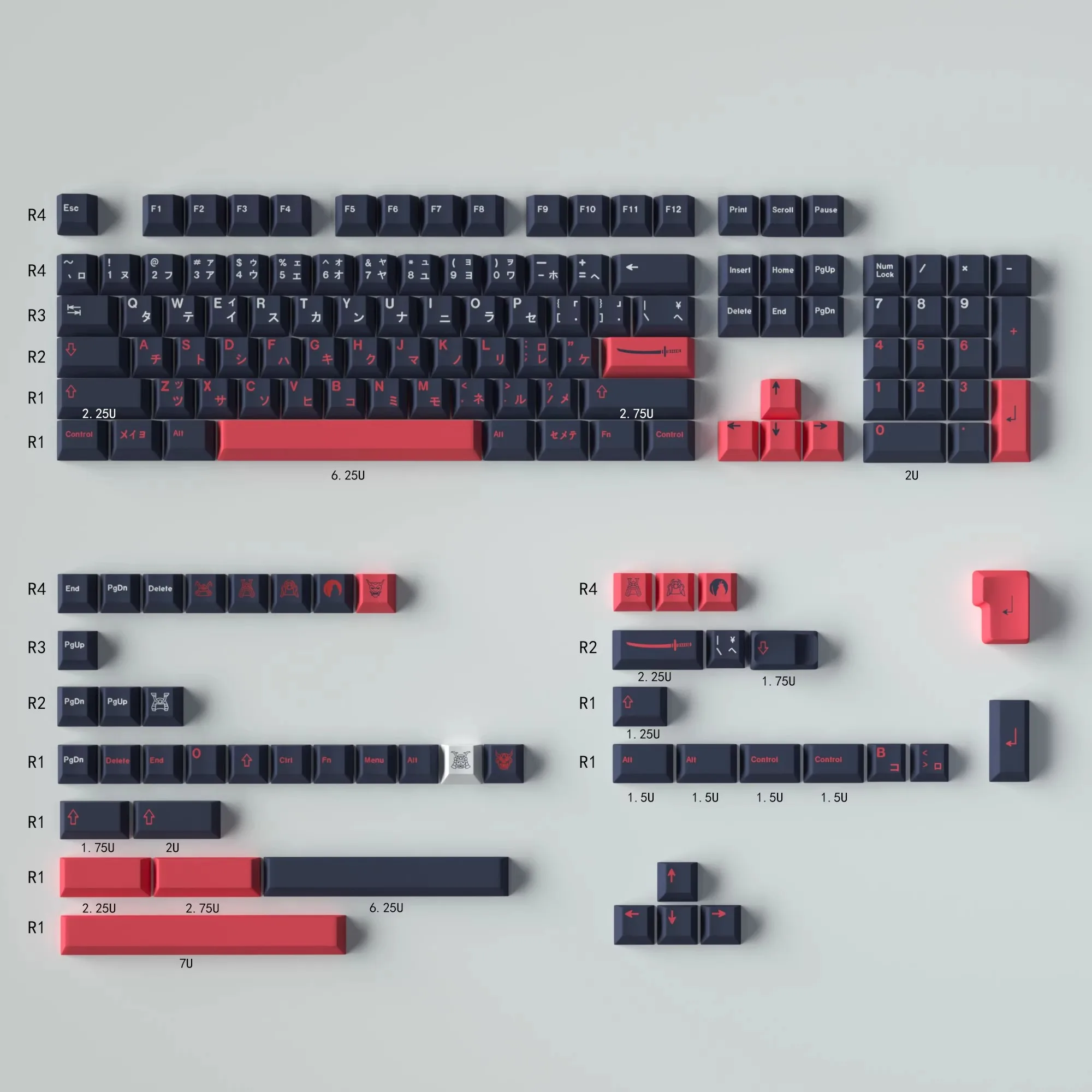 Фото Индивидуальная крышка для клавиш серии GMK, полный набор из 152-клавиш, PBT Hot Rise Cherry, оригинальная заводская высокоадаптируемая механическая клавиатура №2