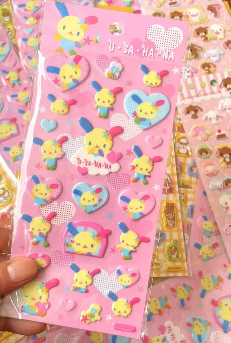 Милые 3D-наклейки Kawaii Sugarbunnies Usahana: объемные стикеры из ПВХ с кроликами и хомяками для дневников, чехлов для телефонов, поделок своими руками, подарков друзьям (art.: 3920dbe8fc50a) - 3920dbe8fc50a