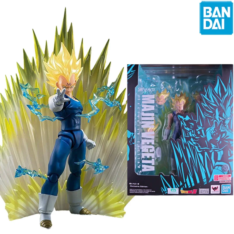 

Оригинальные фигурки конфет S.H. Фигуртс SHF Majin Vegeta SDCC 2023 CJ, Эксклюзивное Издание, экшн-фигурка дракона жемчуга Z, игрушки