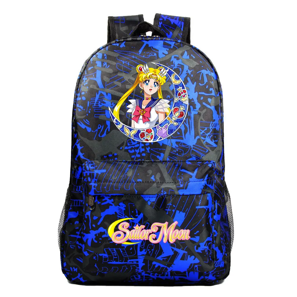 

Anime Cartoon Printing Backpack Casual Rucksack Student Schoolbag Unisex Zipper Knapsack Teenger Packsack Travel Laptop Bag