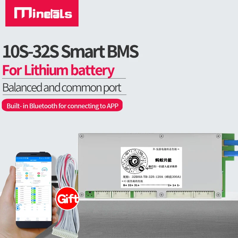 10S-32S ANT Smart BMS 250A 200A 300A 16S 20S 24S встроенное программное обеспечение Bluetooth приложение LiFePo4 Li-Ion Φ Защитная плата PCM 10S-32S ANT Smart BMS 250A 200A 300A 16S 20S 24S встроенное программное обеспечение Bluetooth приложение LiFePo4 Li-Ion Φ Защитная плата PCM