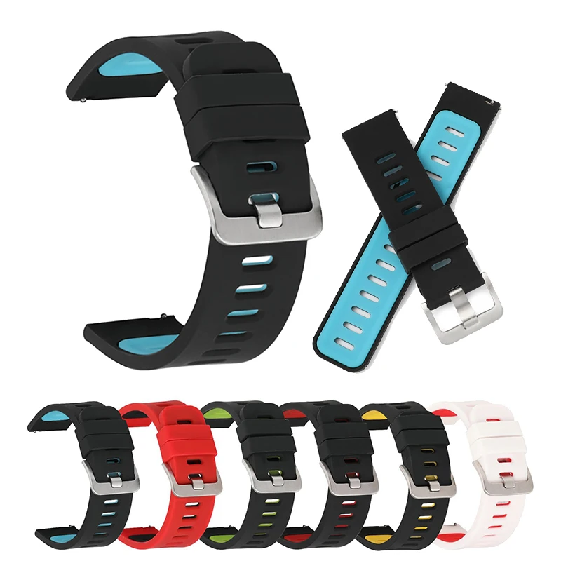 

Ремешок силиконовый для Garmin шнур 2 Plus, сменный Браслет с принтом для наручных часов, 20 мм 22 мм, для Garmin шнур SQ 2 Correa