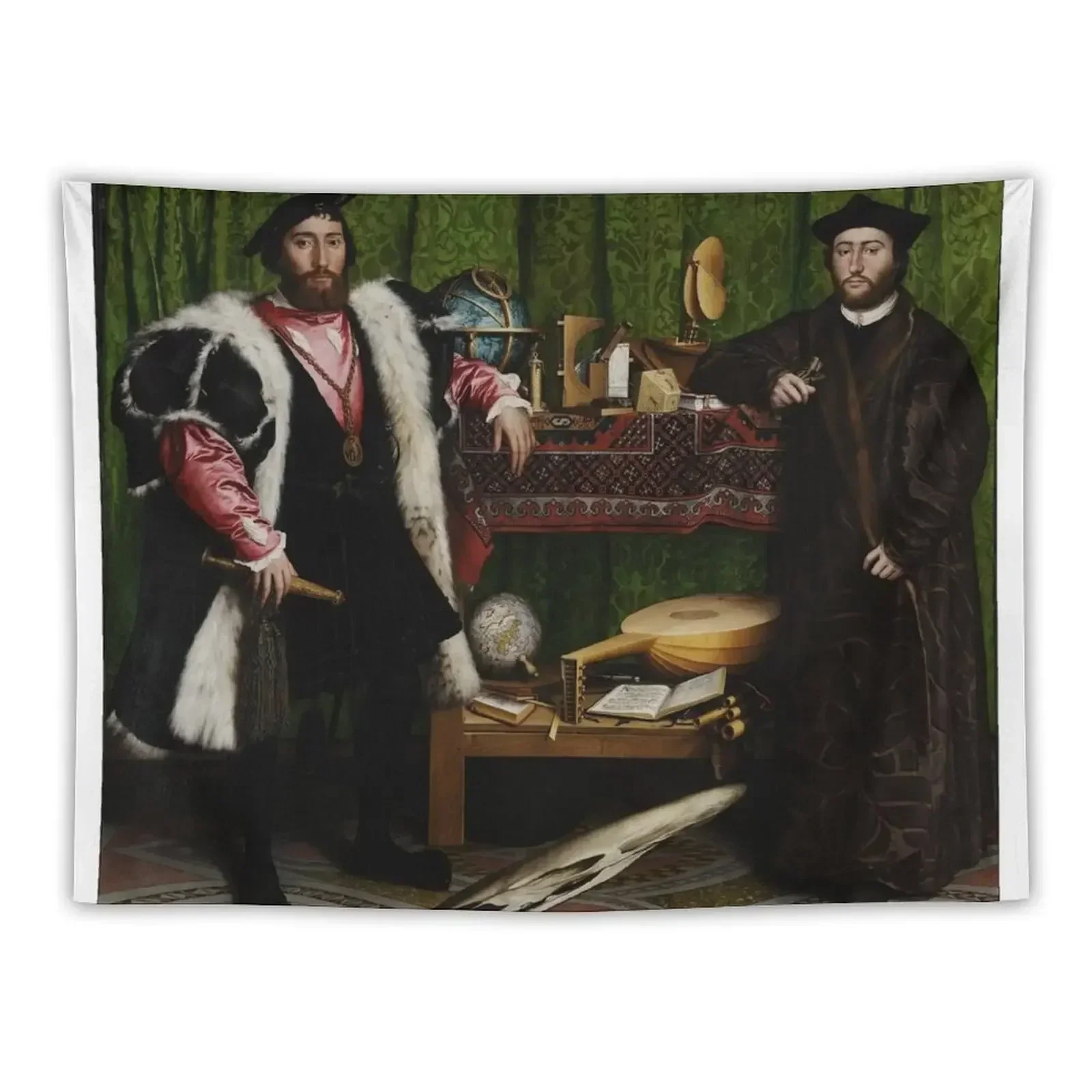 Гобелен Hans Holbein the Younger - The Ambassadors скандинавский домашний декор рождественское