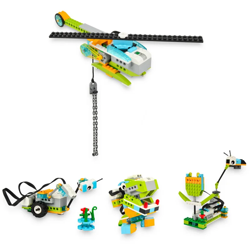 Фото Новый образовательный и Dacta серии WeDo 2,0, набор строительных блоков, кирпичи, игрушки «сделай сам», совместимы с mindstorm WeDo 45300 №2