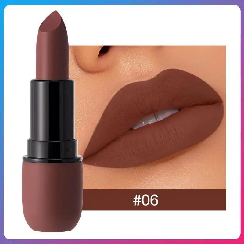

Soft Fog Lip Gloss Waterproof Non-stick Cup Lipstick Moisture Lipstick Cosmetics Velvet Matte Lipstick Lip Glaze 6 Colors