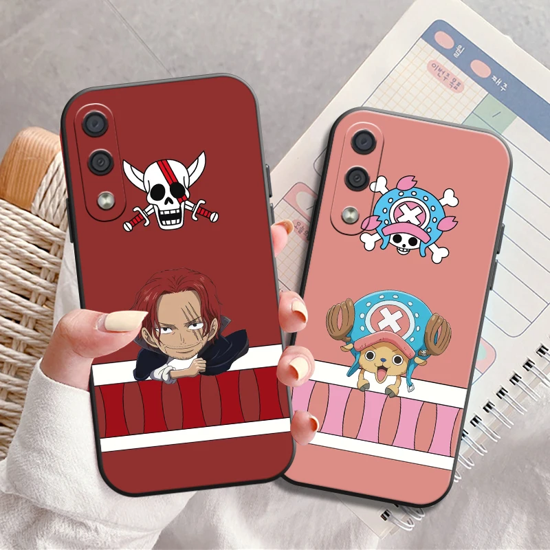 

One Piece Anime Phone Case For Samsung Galaxy M11 M12 M10 M20 M22 M30 M32 M51 Liquid Silicon Silicone Cover Carcasa Black Funda
