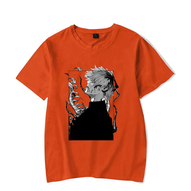 Новые популярные футболки с принтом Kaneki Ken для женщин и мужчин повседневные