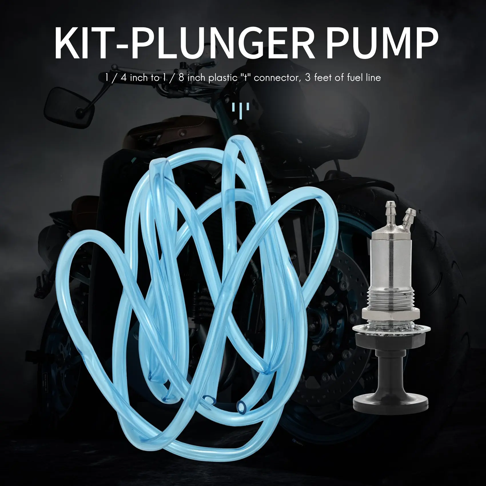 

Fuel Primer-Plunger Pump Kit for Polaris Honda Yamaha Kawasaki Skidoo Snowmobile ATV