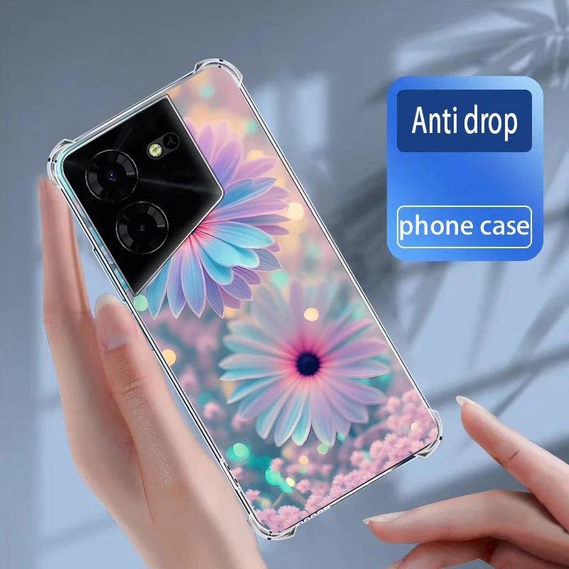 For Cases Tecno Pova 5 Pro Cover Soft Silicone transparent TPU Phone Case Coque Capa Bumper