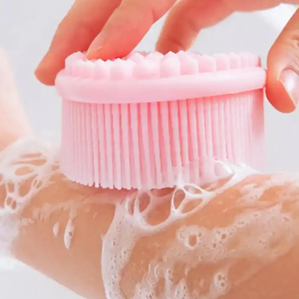

Soft Silicone Body Brush Wash Bath Shower Exfoliating Skin Fit For Baby Bath Shampoo Facial Massage Brush Supplies Dropship