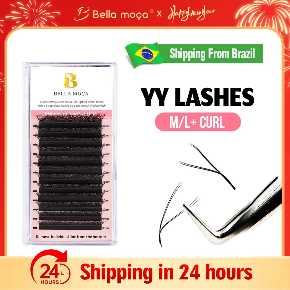 Фото Bella moça M/L+ YY Shape Lashes 8-14 мм Натуральные мягкие бразильские объемные ресницы №1