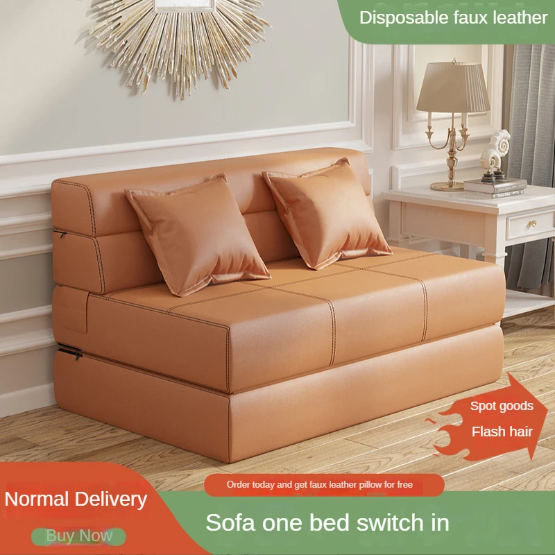 

Technology Cloth Small Sofa Bed Tatami Foldable Dual-use Bedroom Study Floor Lazy Living Room Furniture