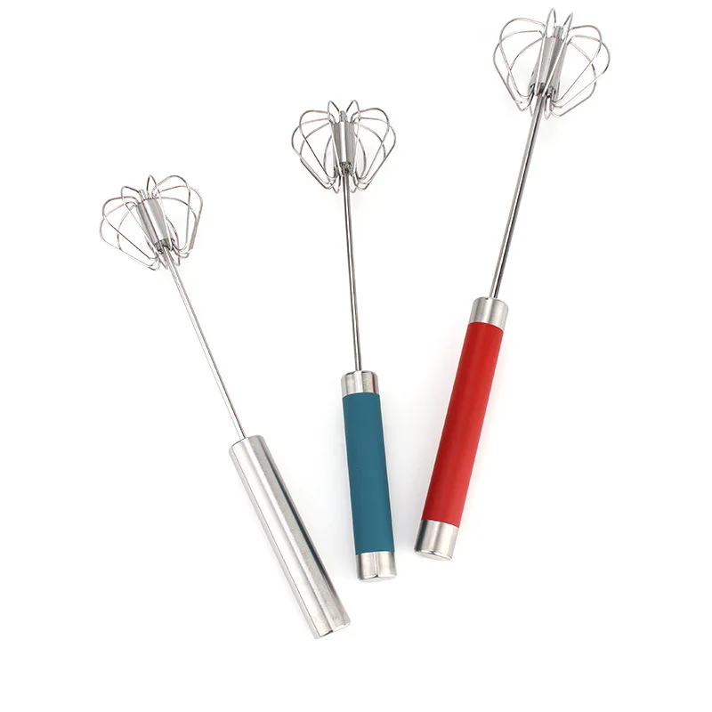 Полуавтоматический венчик из нержавеющей стали от Szkoy ручной для взбивания яиц