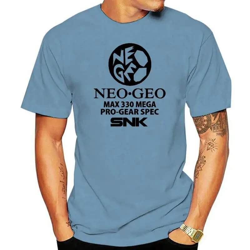 

Мужская Тонкая футболка Neo Geo Gaming светильник Grey
