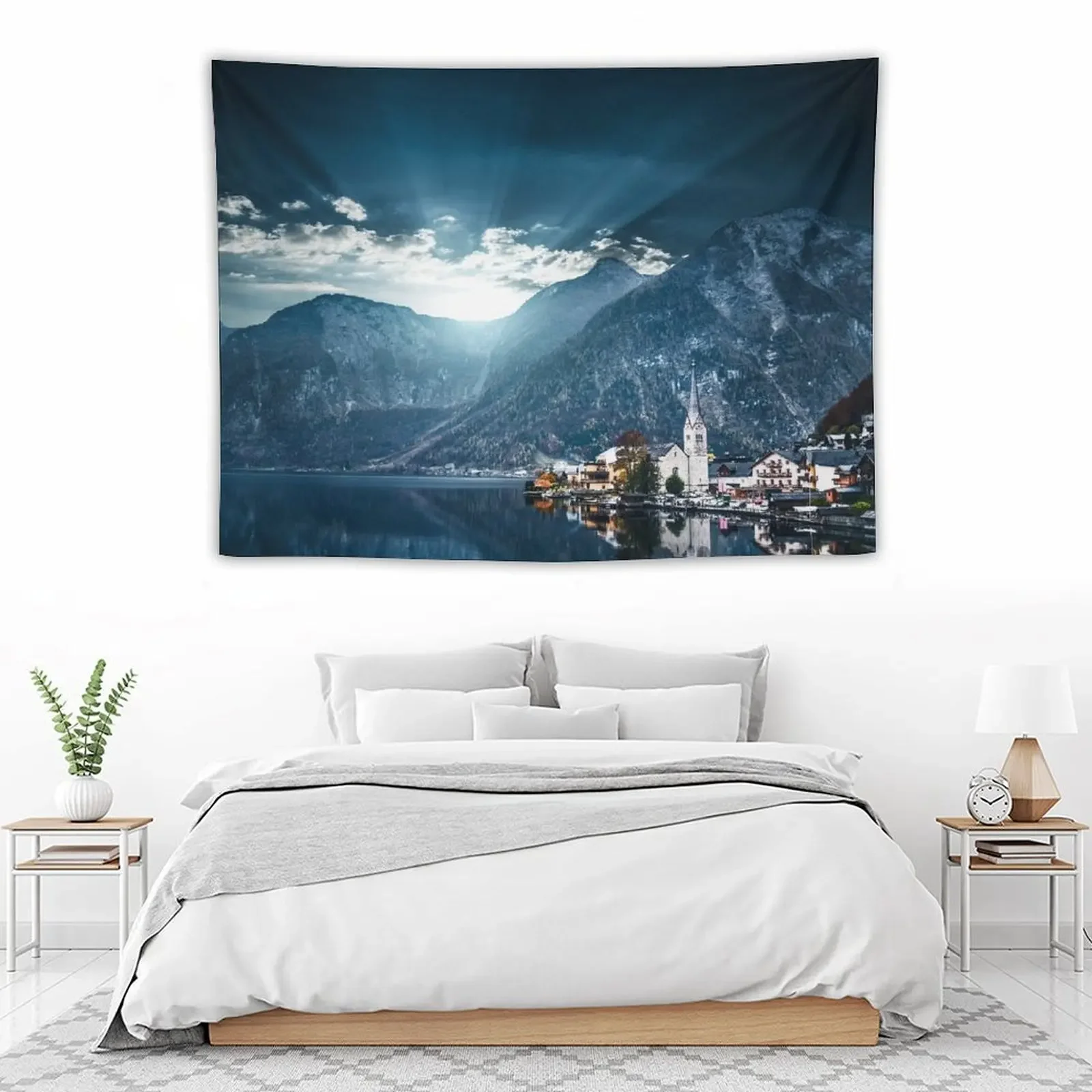 Настенный гобелен в австрийских Альпах настенное украшение подвесной Декор
