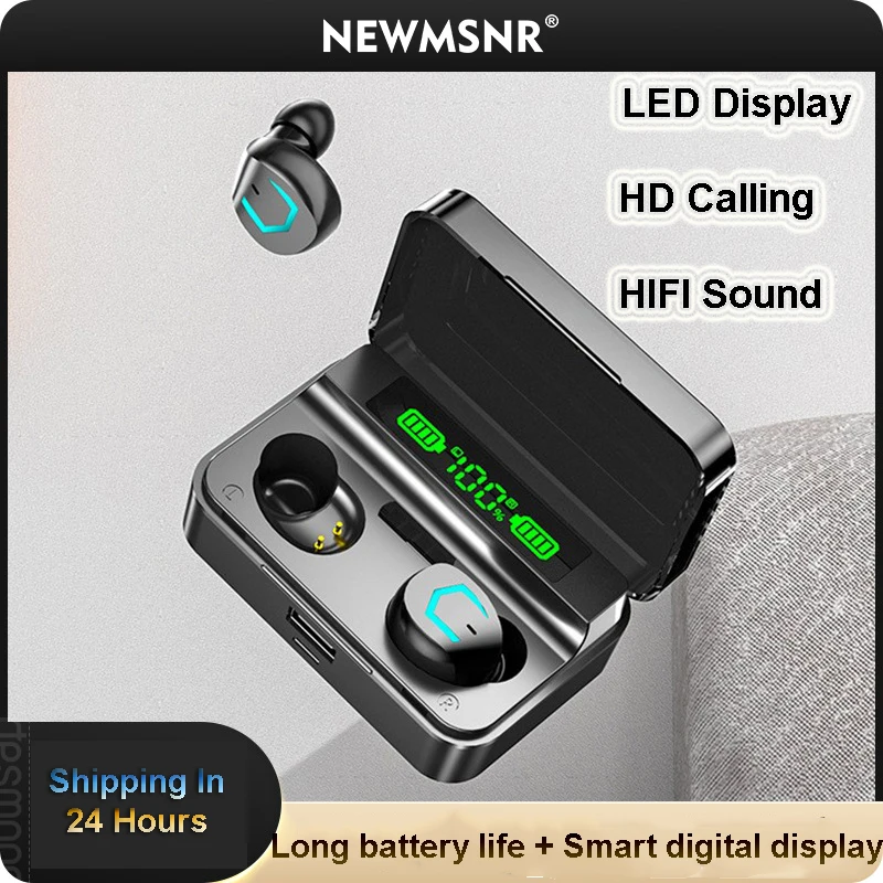 

TWS-наушники M36 с поддержкой Bluetooth 5,2 и зарядным футляром на 3000 мА · ч