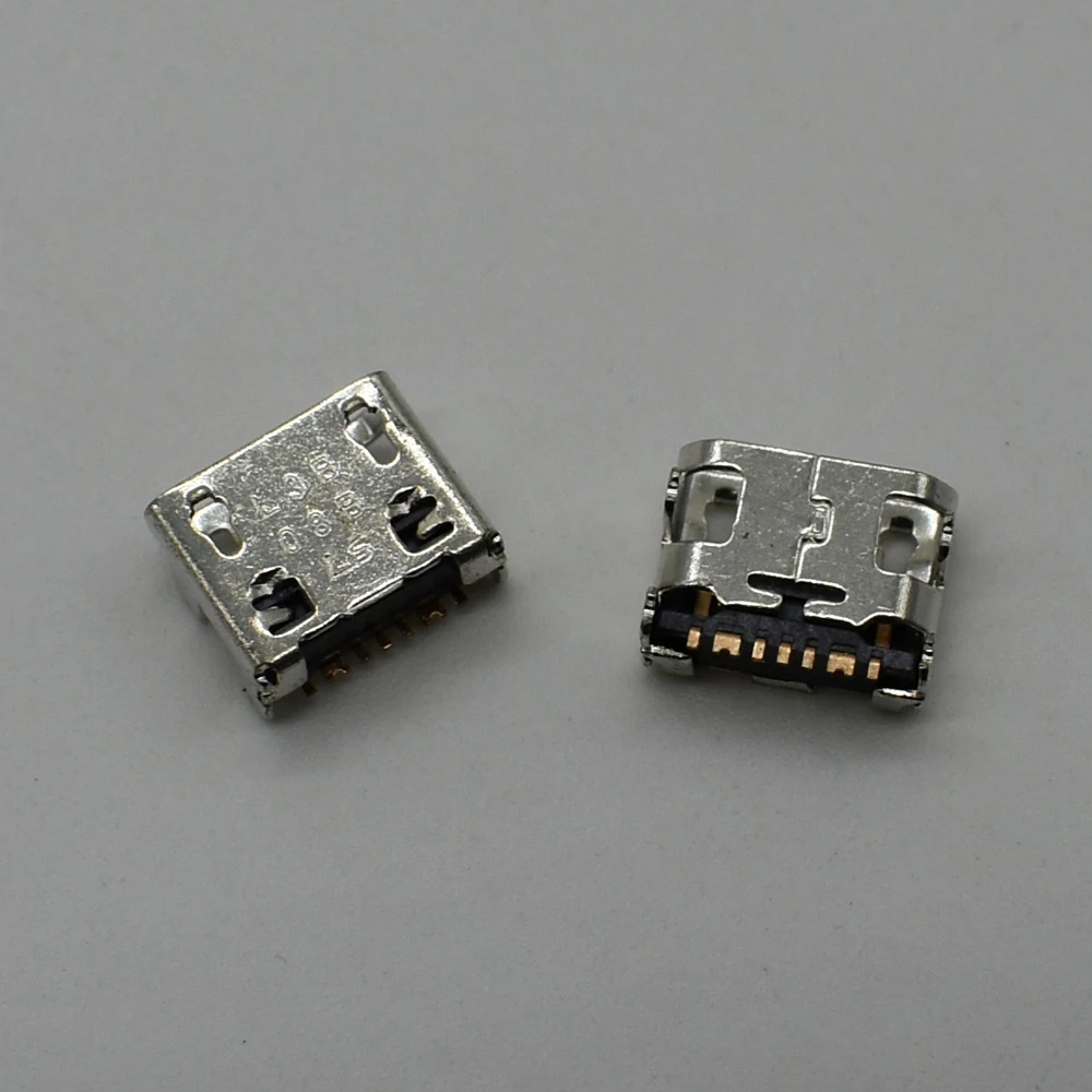 100 шт. Оригинальный Micro USB разъем для зарядки док-станции Разъем Samsung C3592 E1272 E2202 I739