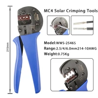 iwiss iws 2546s solar crimping tools for awg 14 10 2 546 0mm solar panel pv cables hand crimper plier connector tool pliers
