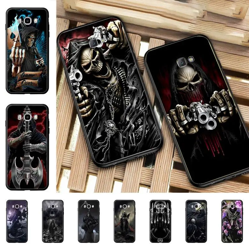 

Grim Reaper Skull Phone Case for Samsung J 4 5 6 7 8 prime plus 2018 2017 2016 J7 core