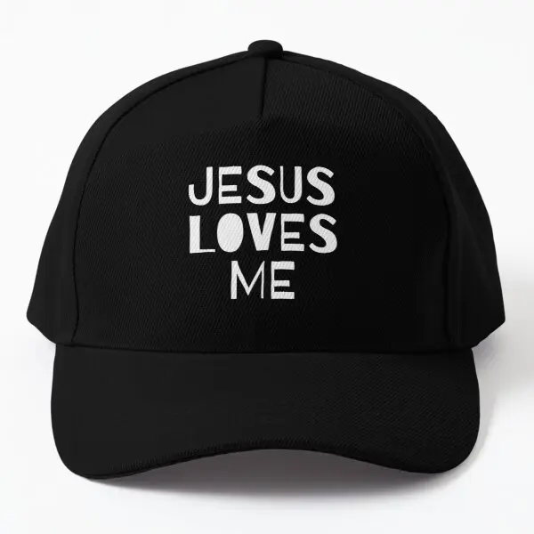 

Jesus Loves Me Christian Decor Christi Baseball Cap Hat Spring Bonnet Casual Snapback Casquette Fish Mens Summer Black Women