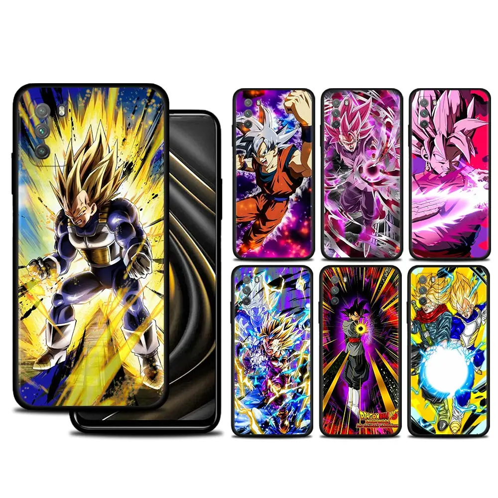 

Phone Case For Xiaomi POCO X3 NFC M3 M4 Pro MI 12 11 10T lite 11T 9T 12X 10 Note 10 Lite Cover Japan Anime Dragon Ball Vegeta