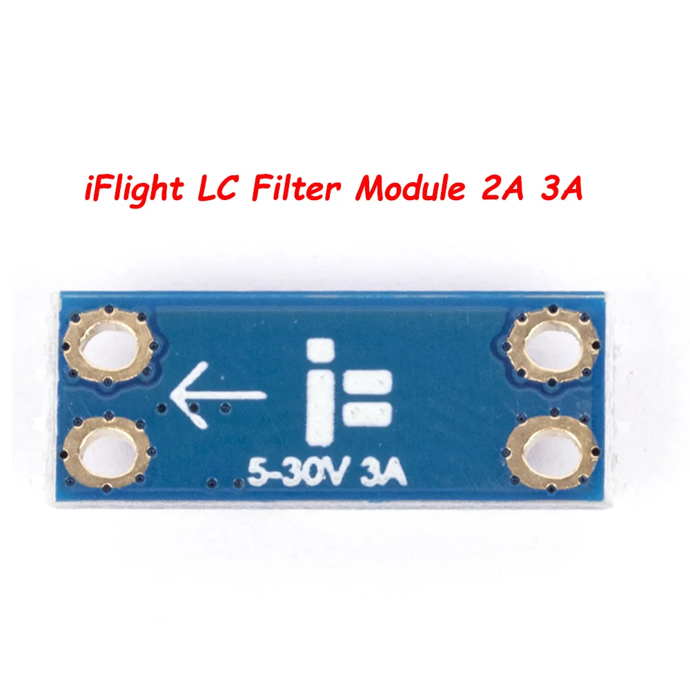 Модуль фильтра iFlight LC 3A с соединительными кабелями эффективно очищает шумный DC-питание для RC-дрона FPV.