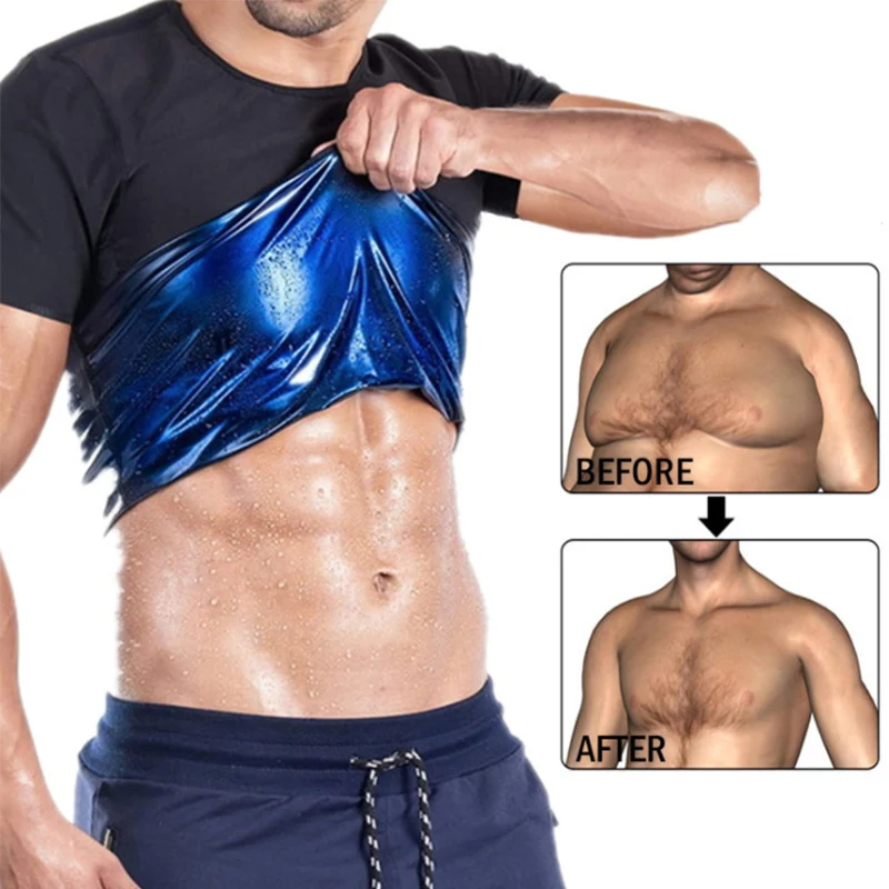 

Fitness Slimming Control Tops Fat Corset T-shirt Shapewear Sweat Underwear Belly Suit Shapers Trainer Burn Sauna Waist Men Body
