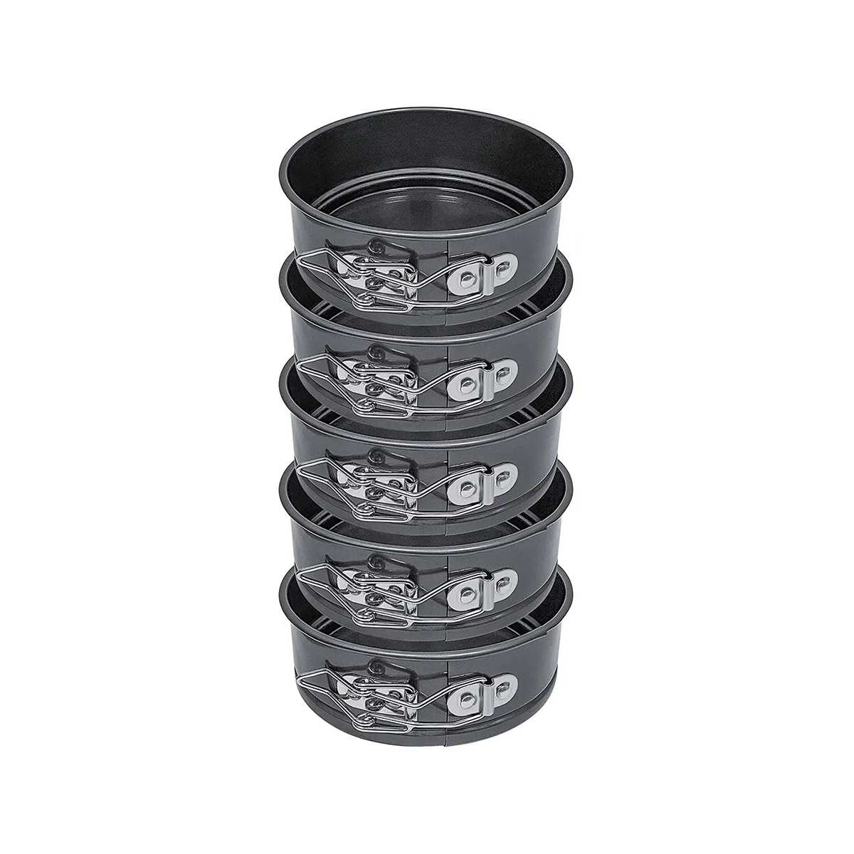 

Cake Pan Set - Pack Of 5 Round Baking Pans with Removable Bottom, Cake Pans for Mini Cheesecakes