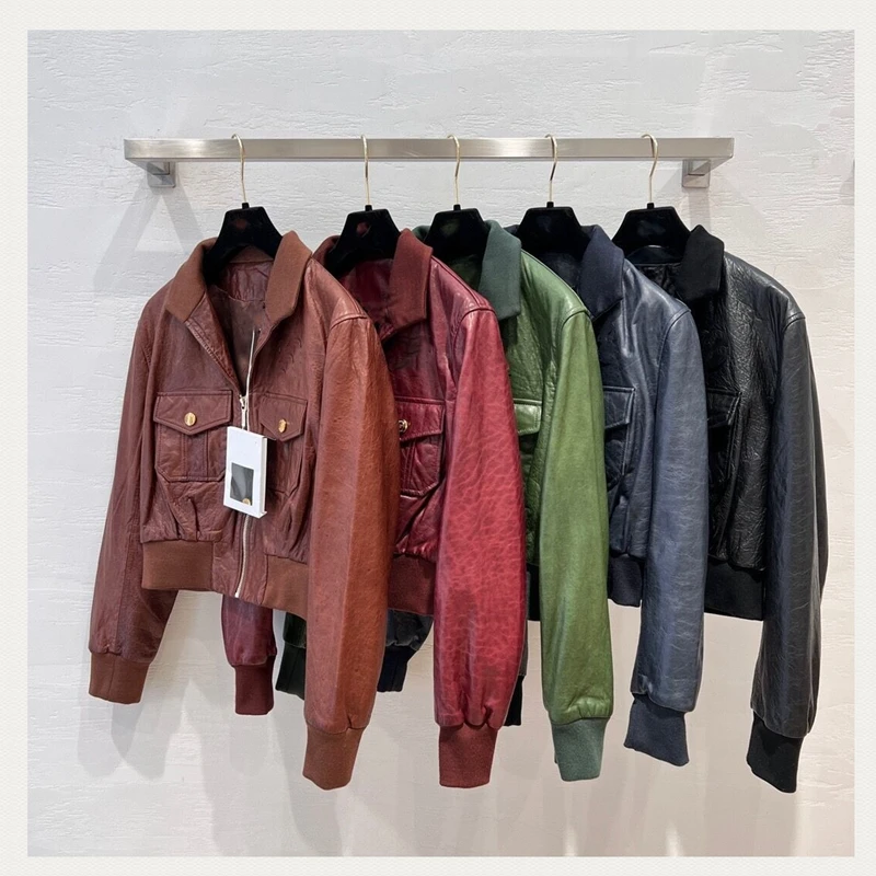 

Women Coat Natural 100% Sheepskin Winter Fashion Sheepskin Genuine Leather Long Windcoat Female Outwear H810