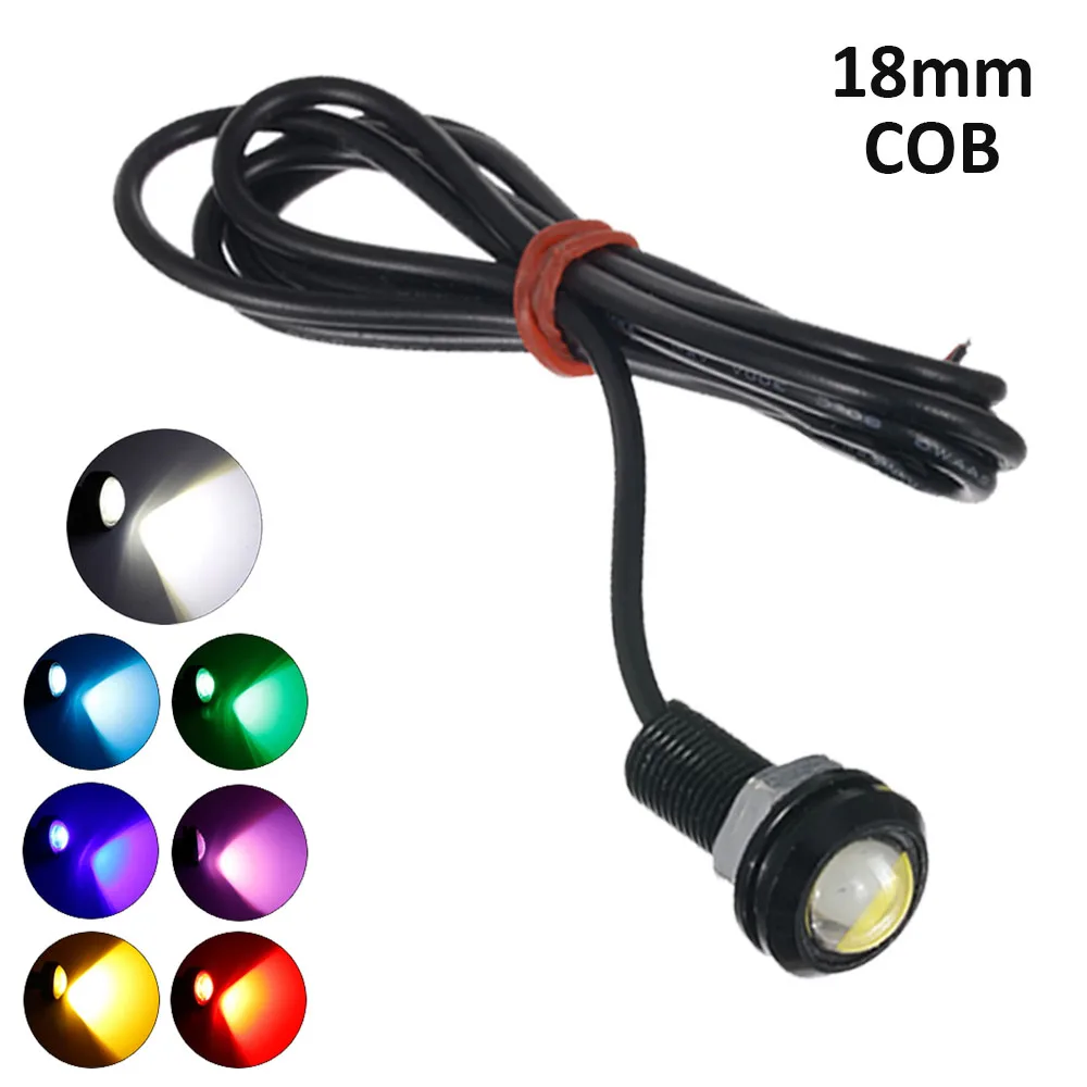 

18mm Universal Car Eagle Eye DRL Led Daytime Running Light LED Backup Reversing Parking Signal Automobiles Lamp