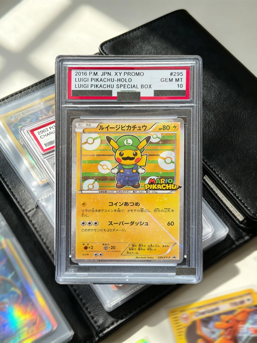 Коллекционная голографическая карта DIY PTCG 2016 P.M.JPN MARIO PIKACHU ручной работы с опцией защитного чехла (art.: 3920dc1aff68e) - 3920dc1aff68e
