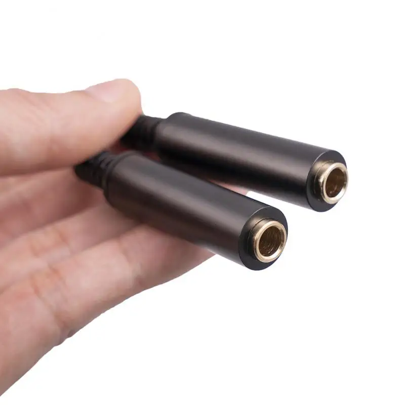 

Audio Cable Adapter Cable Black Parallel Direct Connection Stereo Audio Cable 6.35 Mm Male To 2 6.35 Mm Female 30cm