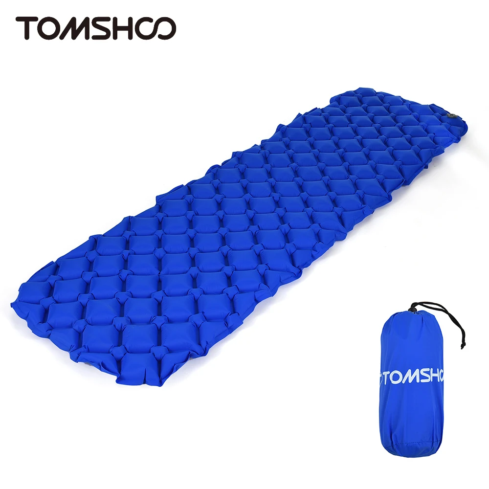 

TOMSHOO Ultralight Air Mattress Portable Camping Sleeping Pad Moisture-proof Inflatable Sleeping Mat for Outdoor Camping Hiking