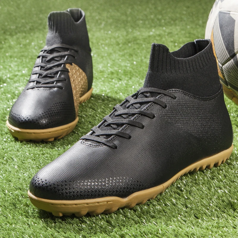 DR.EAGLE Sports Men Soccer Shoes Kids Non Slip Training Football Breathable Sports Shoes Athletic Soccer Unisex Sneaker Shoes