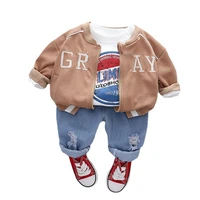new spring autumn baby boys clothes children girls fashion jacket t shirt pants 3pcssets toddler casual costume kids tracksuits