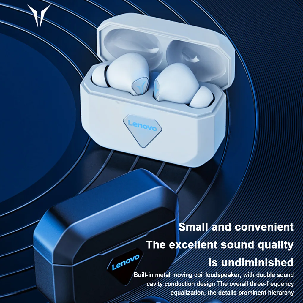 Беспроводные спортивные Игровые наушники Lenovo GM6 шумоподавляющие для бега музыки
