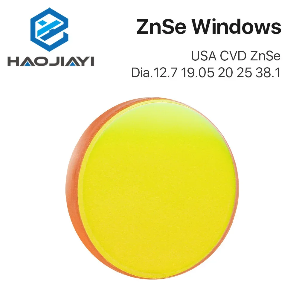 Защитные окна США CVD ZnSe Диаметр материала 12 7 20 38 1 мм