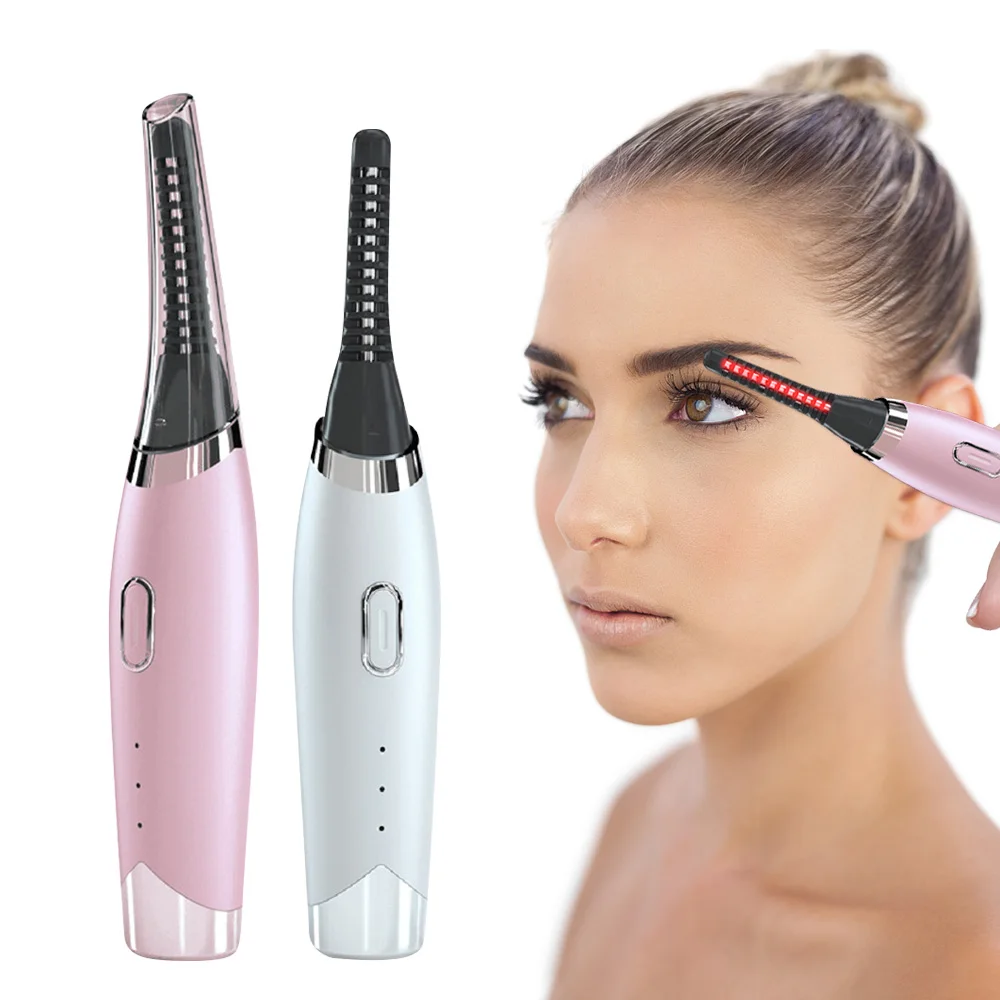 

Heated Eyelash Curler USB Rechargeable Electri Eyelash Curler for 10Second Quick Natural Curling Long Lasting Eyelashe Curl Tool