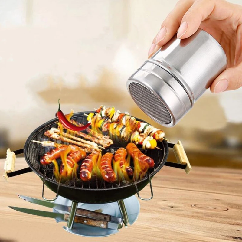 Диаметр Rvs порошок круглые брендовые баки бак Gaas Emmer Cacaopoeder Kaneelpoeder Afstoffen Blikjes