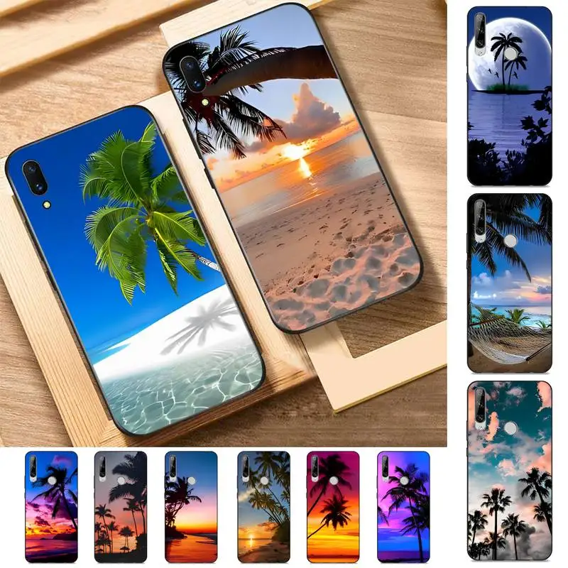 

Sea Beach Cas Phone Case for Huawei Y 6 9 7 5 8s prime 2019 2018 enjoy 7 plus