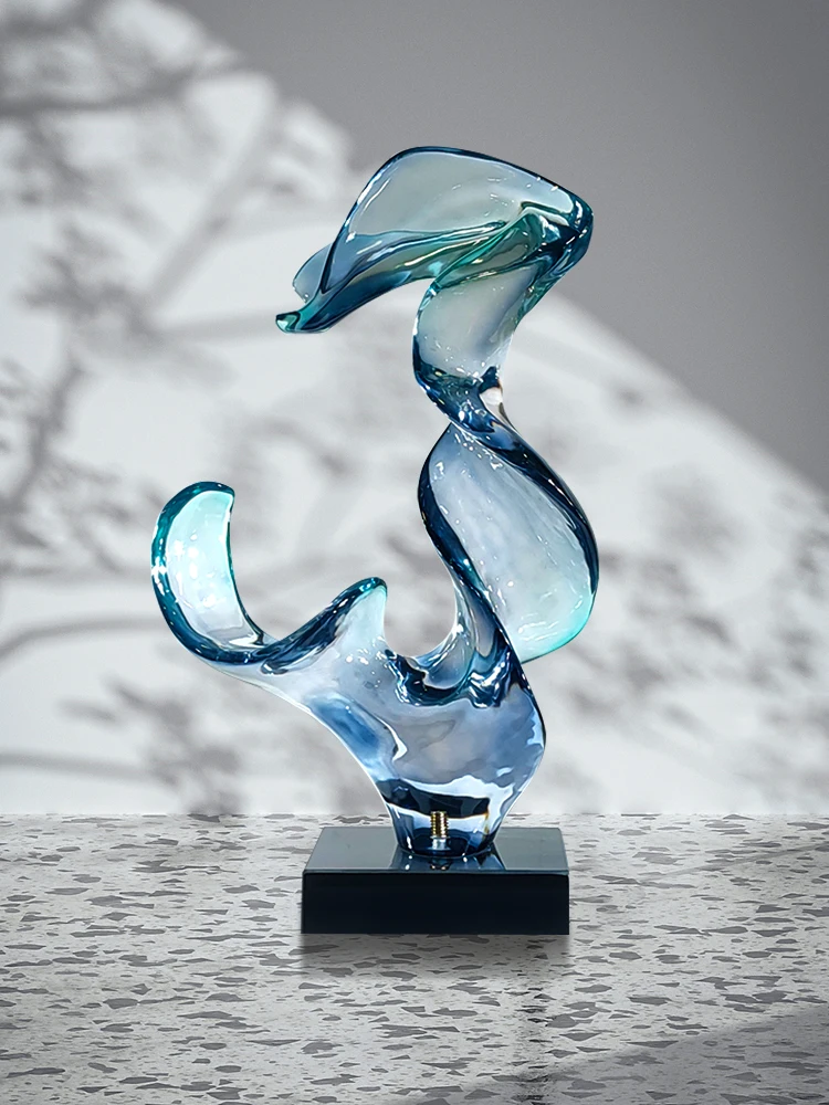 Прозрачная полимерная скульптура Абстрактные Художественные украшения зал для