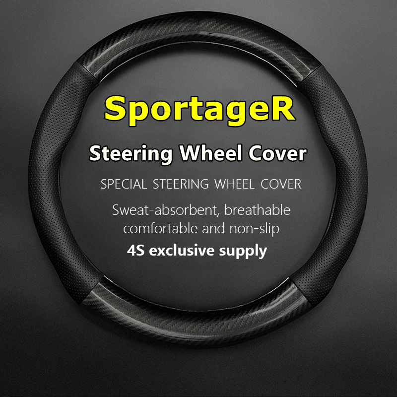 

PU Microfiber For KIA Sportage R Steering Wheel Cover Leather Carbon Fit SportageR 2.0 1.4T DCT 2019 Ace 2.0 1.5T GT Line 2021